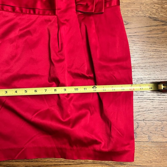 Forever 21 Red Satin like Skirt, Size M - Picture 11 of 12
